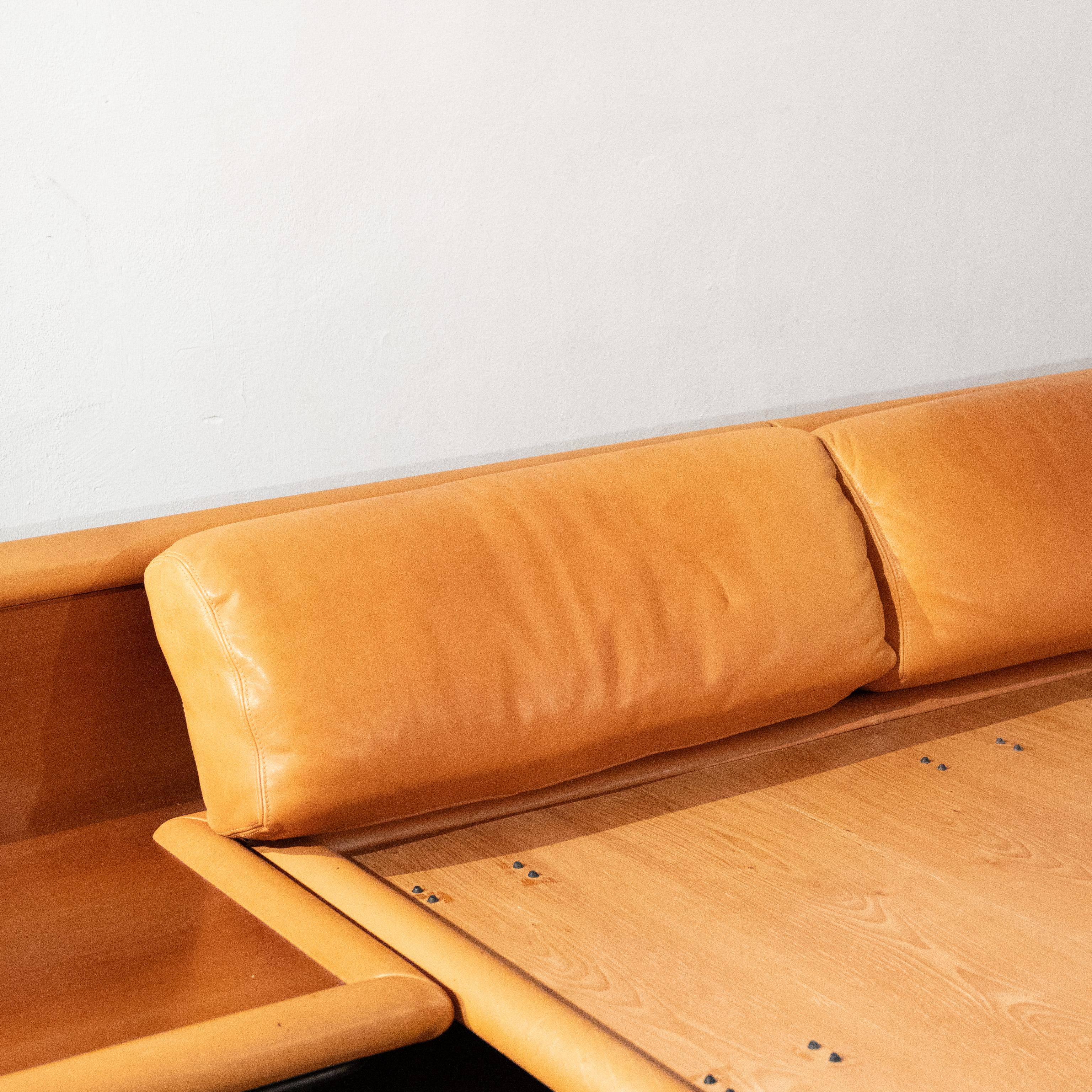Leather Morna by Afra & Tobia Scarpa for Molteni