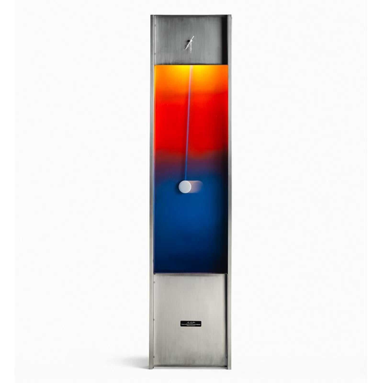 Morning Bed Clock by The Cult
Dimensions: W 45 x D 30 x H 190 cm
Materials: Metal Sheet folded, Automatice Paint

The Cult STUDIO Generates Emotional Solutions And Experiences In Different Scales Of Projects And Clients. We Exhaustively Seek To