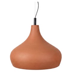 Morgenglocke große skulpturale keramische Pendelleuchte, 20" Durchmesser