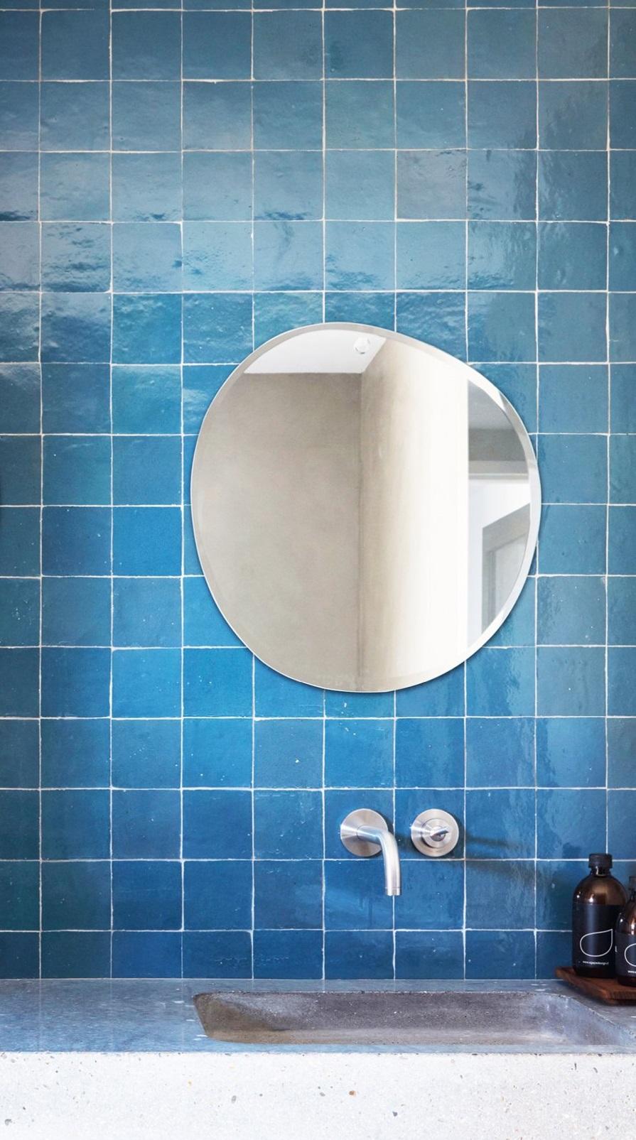 Morning Bevelled Mirror by M Nuance
Unique Piece.
Dimensions: Ø 47 x H 50 cm. 
Materials: High-quality ecological mirrors (100% glass.)

The brand “morning”, was created by Vanessa Lambert and Barbara Zorn in 2014, a soulful and loving touch that