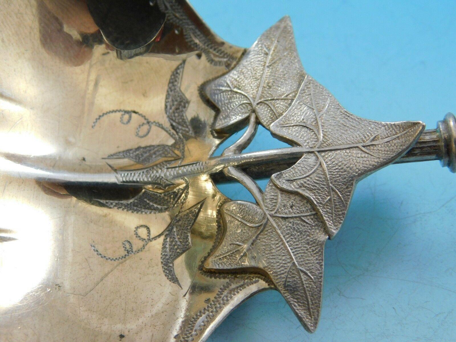 Morning Glory by Gorham Sterling Silver Gravy Ladle Gold-washed BC 3-D In Excellent Condition In Big Bend, WI