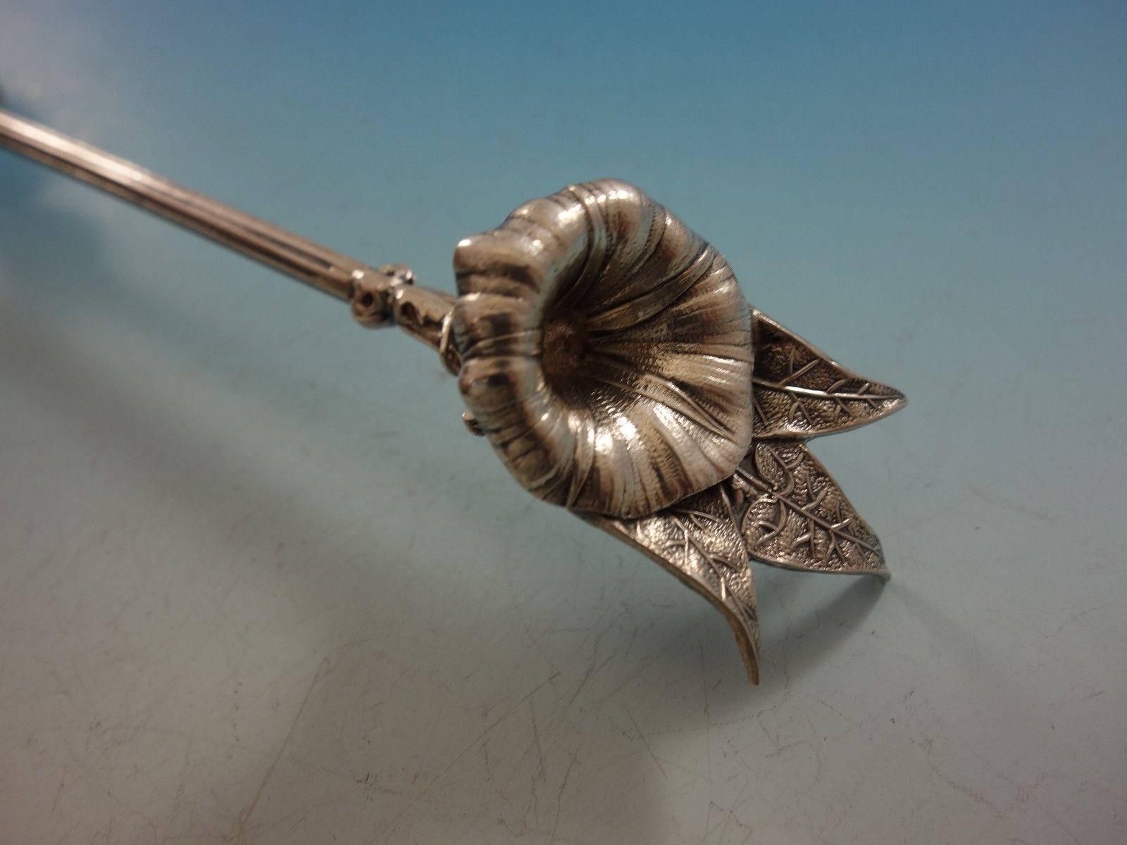 Morning Glory by Gorham Sterling Silver Nut 13-Piece Set in Original Fitted Box In Excellent Condition In Big Bend, WI