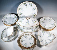 Service de table Morning Glory 'Nyon' pour 6 personnes, Herend Hongrie, 20e siècle