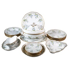 Morning Glory 'Nyon' Dinner Set For 6 Persons, Herend Hungary, 20th Century
