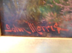 "Morning in the Highland" by John Morris, Signed Oil on Canvas, USA, 1890's.