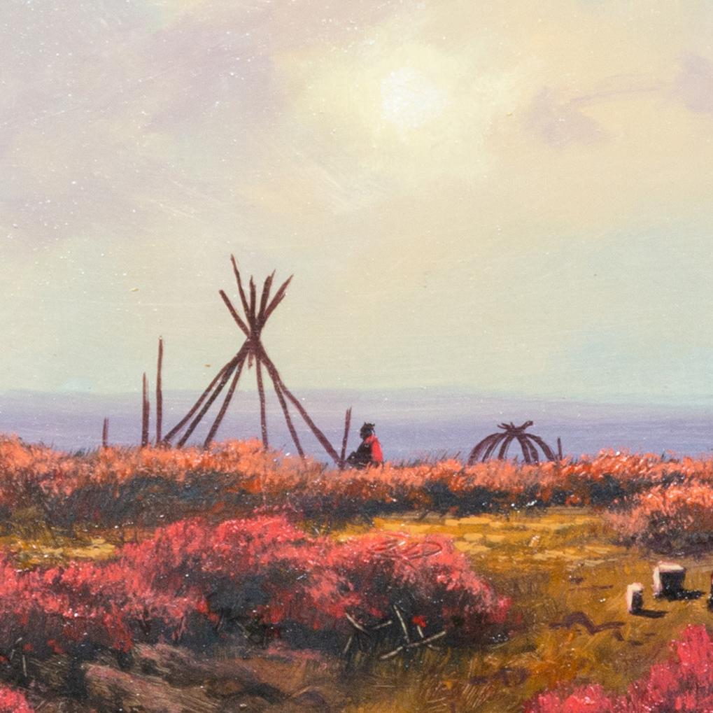 Morning Mist, Original-Ölgemälde von Heinie Hartwig (Handbemalt) im Angebot