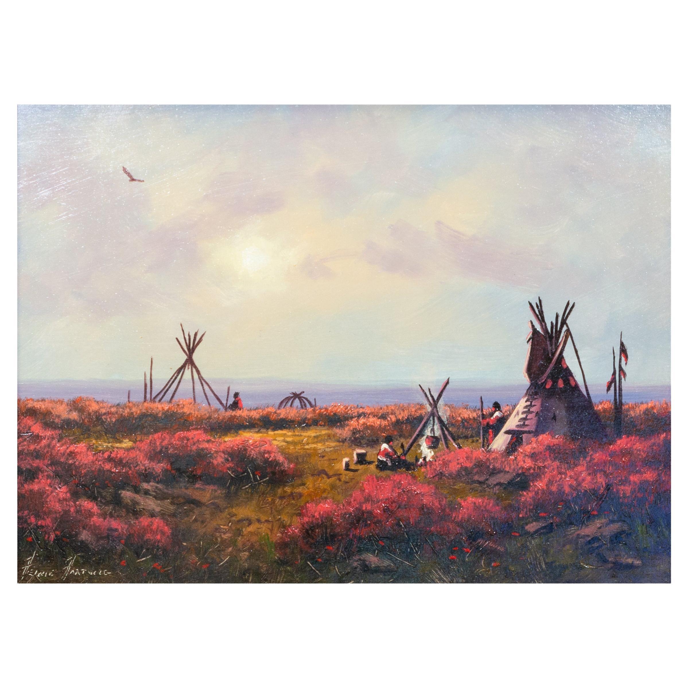 Niebla matinal Pintura al óleo original de Heinie Hartwig