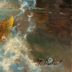 Arco iris matutino Pintura al óleo original de Greg Parker