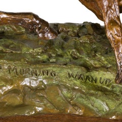 "Morning Warmup" Bronze by Robert Macfie Scriver