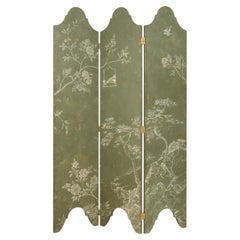 Moro Écran Chinoiserie vert foncé