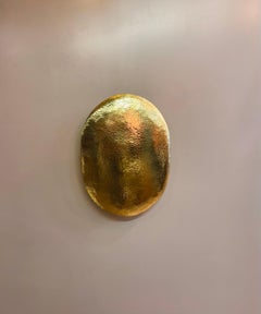 Aplique de pared MORO de latón martillado hecho a mano - Iluminación moderna de mediados de siglo