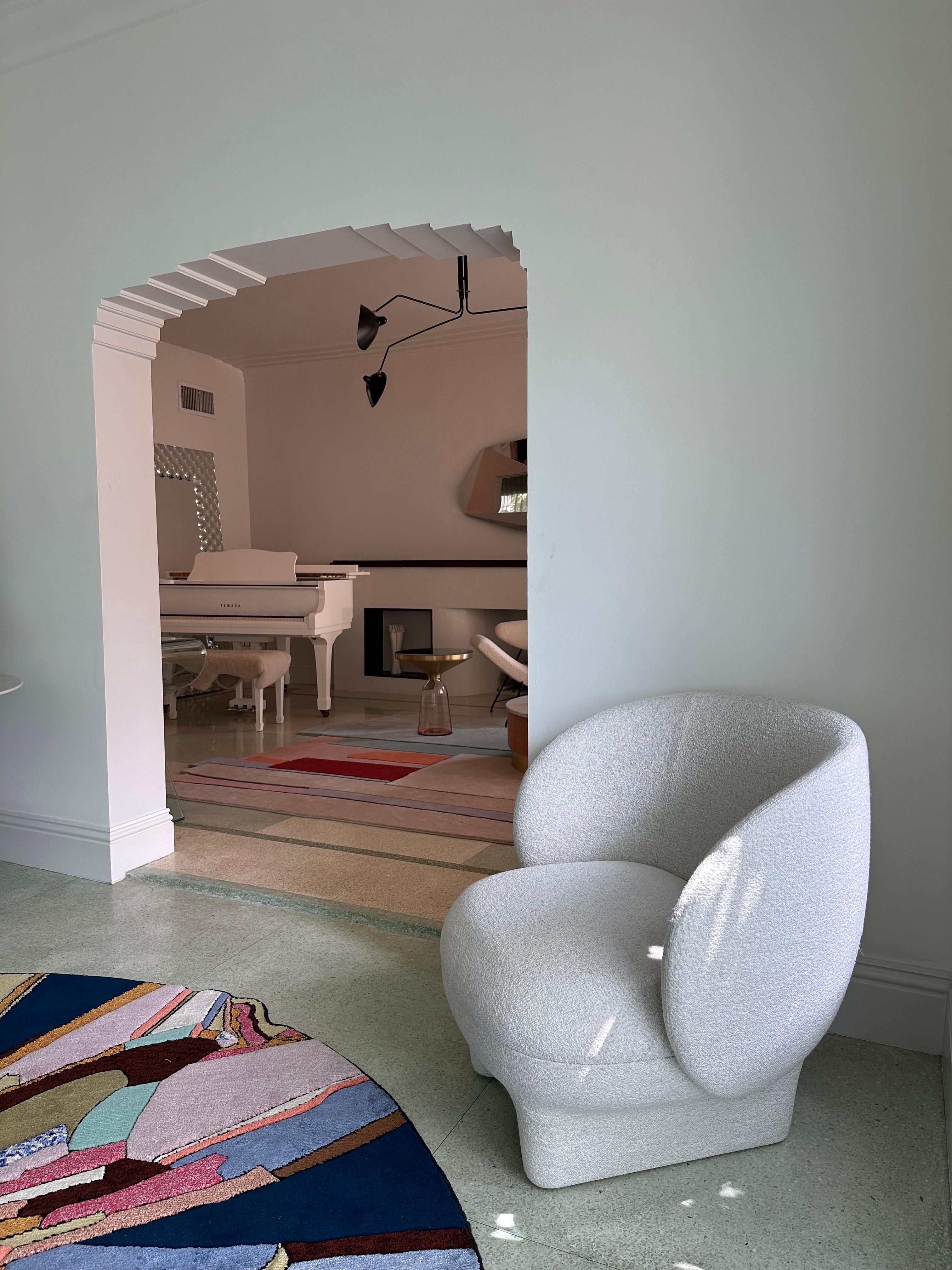 Fabric Moro Lounge Armchair by Sebastian Herkner in STOCK