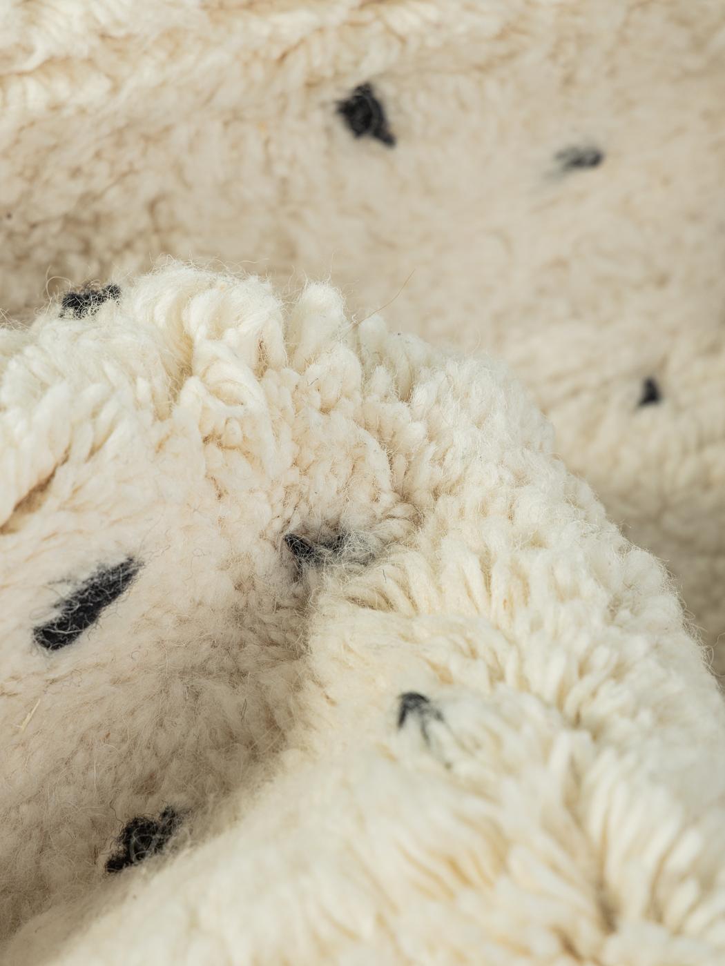 Marokkanischer 100% handgefertigter Berberteppich Beni Ourain aus Wolle im Angebot 2