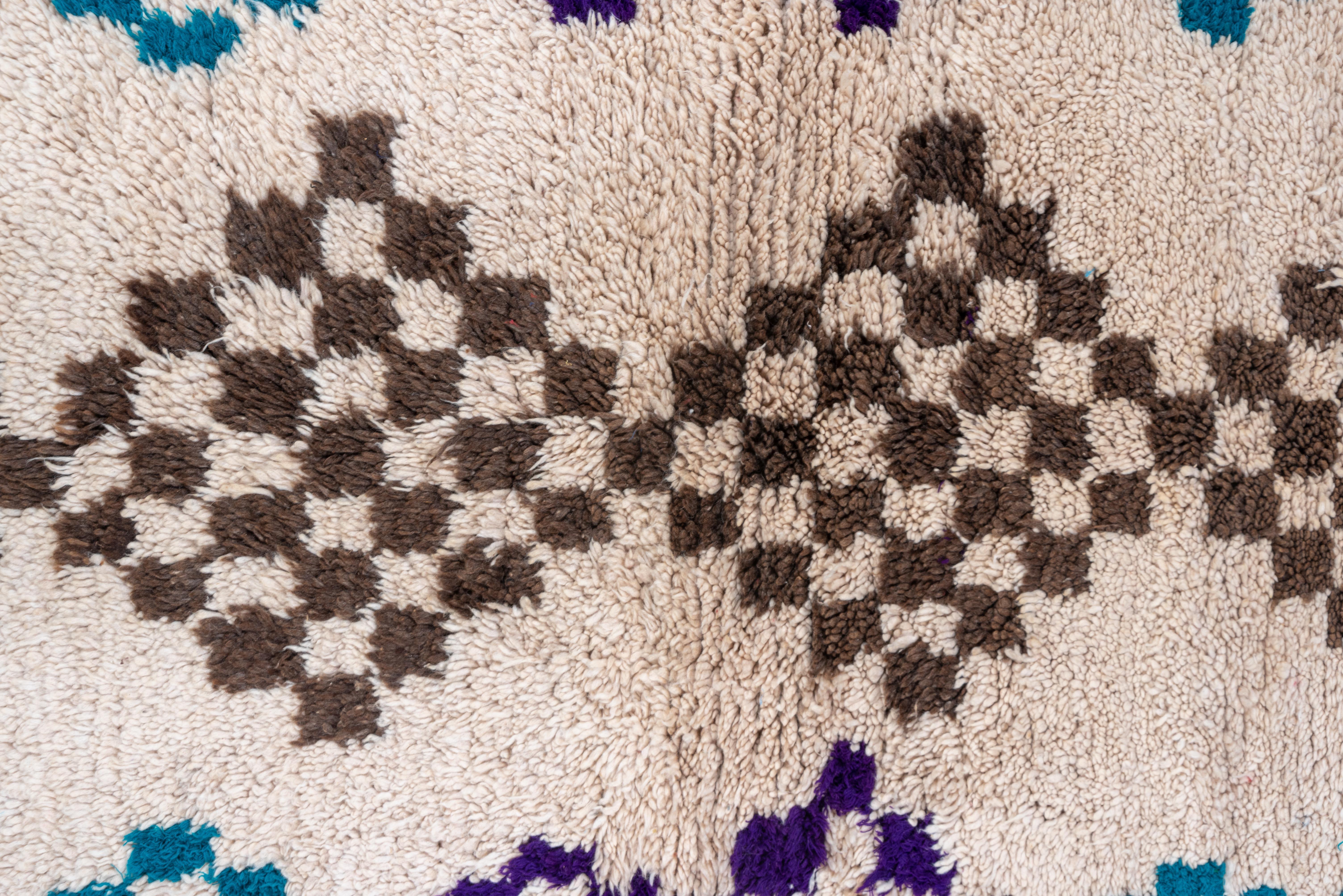 Marokkanischer abstrakter Dorfteppich für das Familienhaus (Wolle) im Angebot