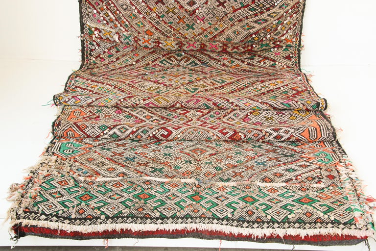 Moroccan African Tuareg Black Runner Rug For Sale at 1stDibs runner