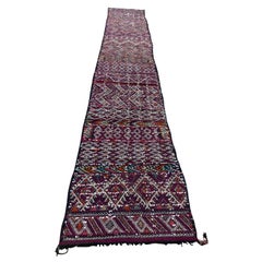 Alfombra tribal marroquí de los años 40 Revestimiento de suelo textil étnico africano