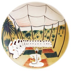 "Moroccan Agadir Bazaar, " Unique Midcentury Bowl by Waylande Gregory