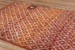 Moroccan Allover Beige Brown with Sun Symbol Accent