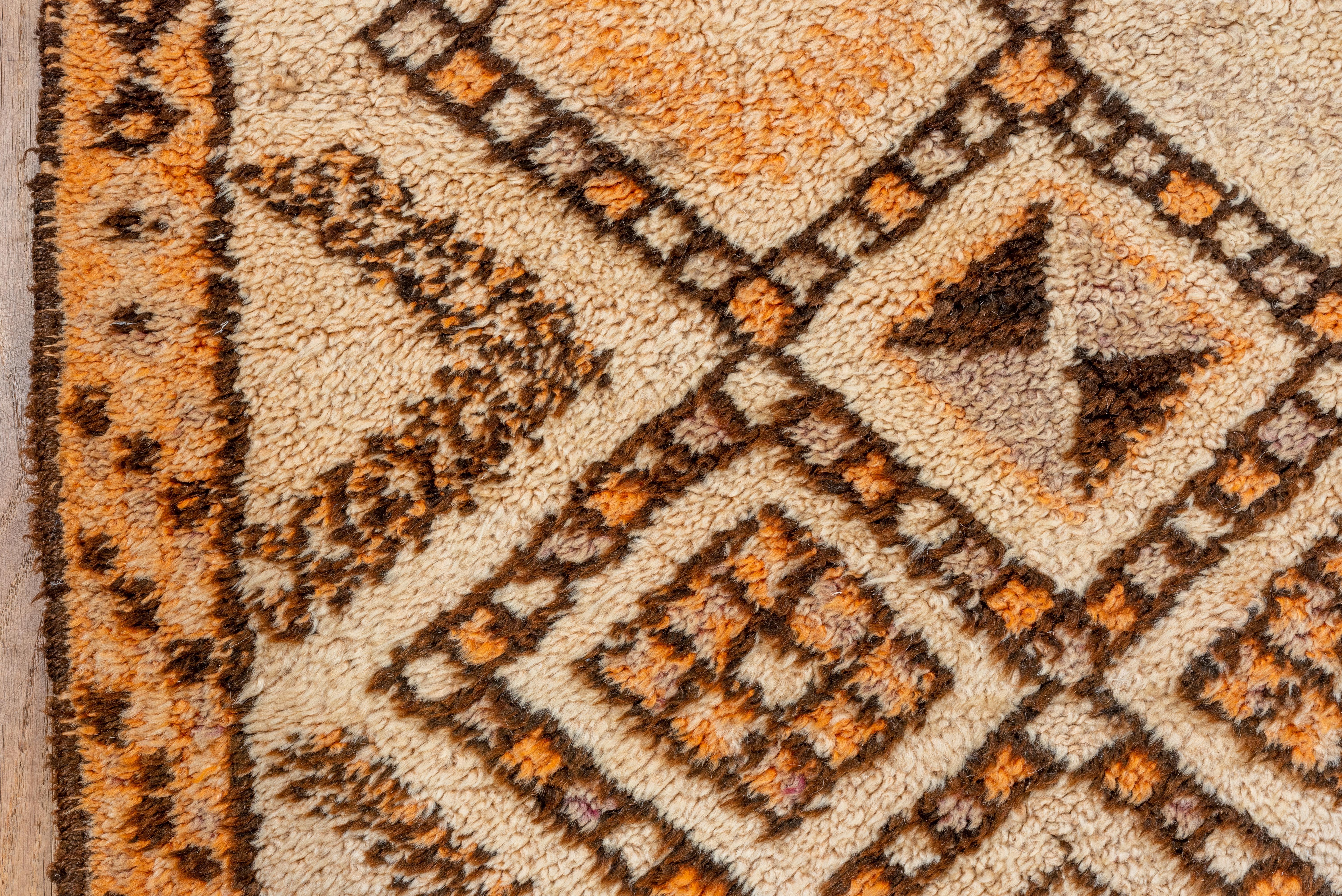 Marokkanischer Allover-Teppich 1930s (Wolle) im Angebot