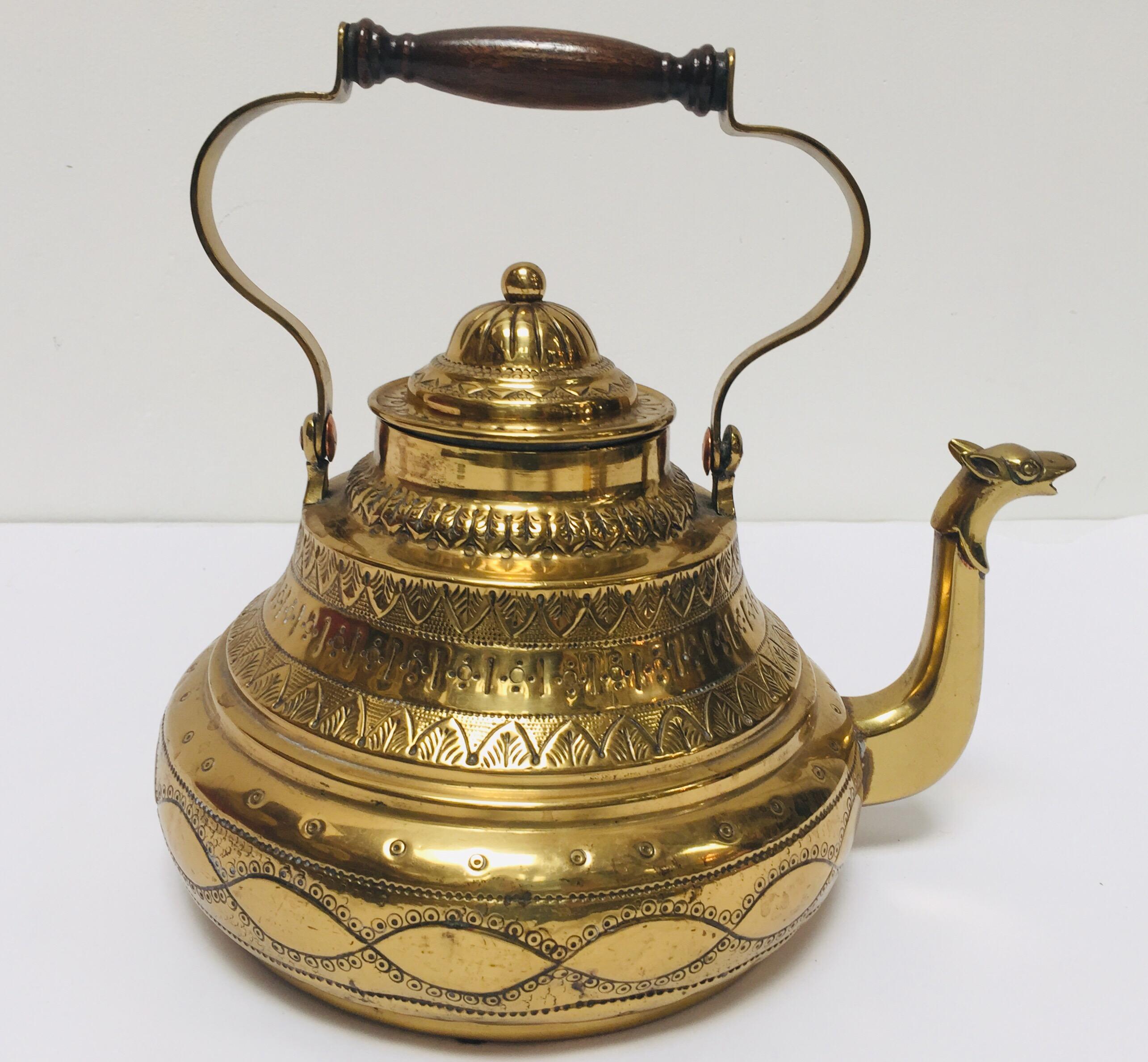 brushed brass kettle