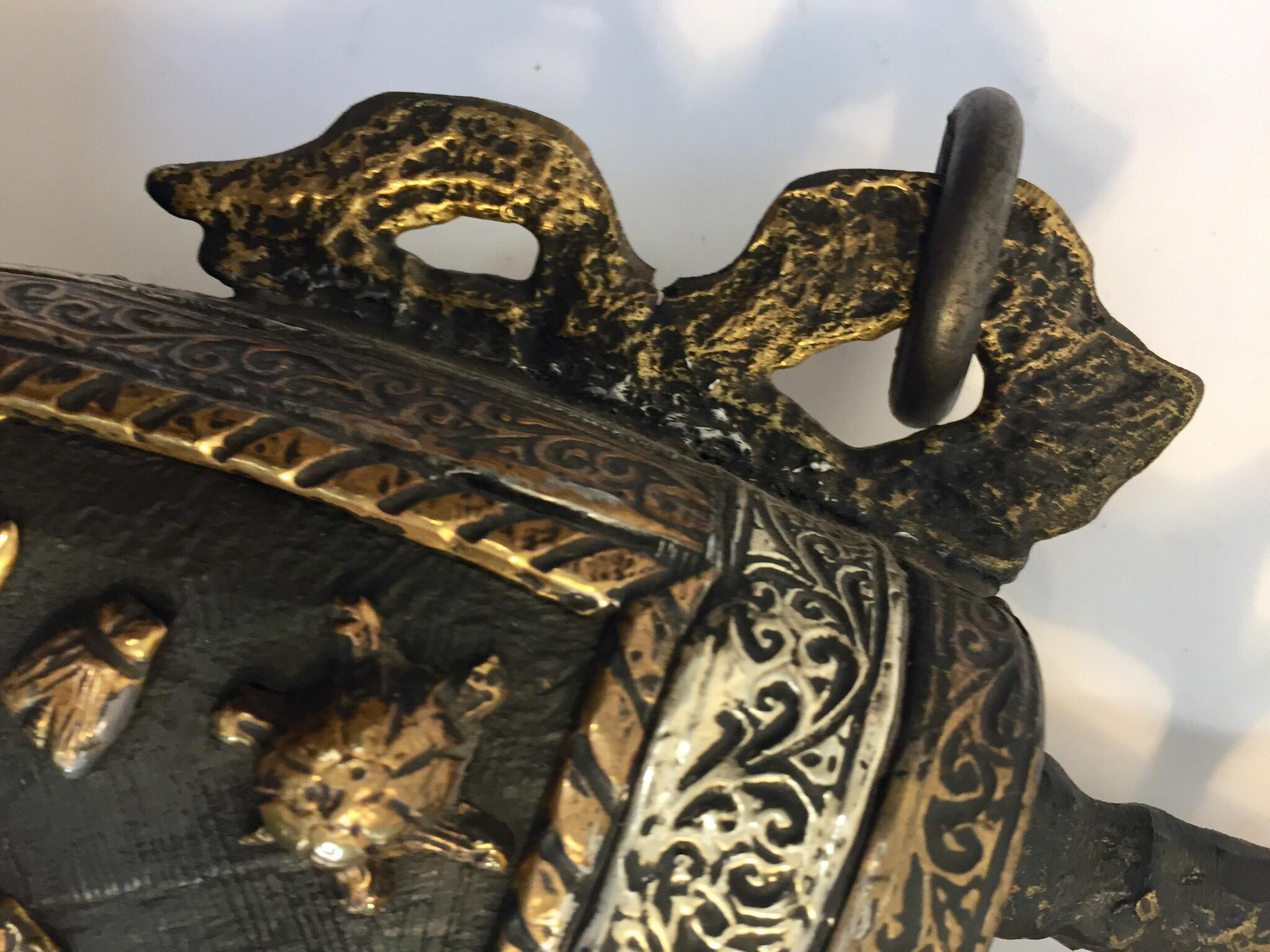 Moroccan Antique Tribal Gun Powder Case Flask 11
