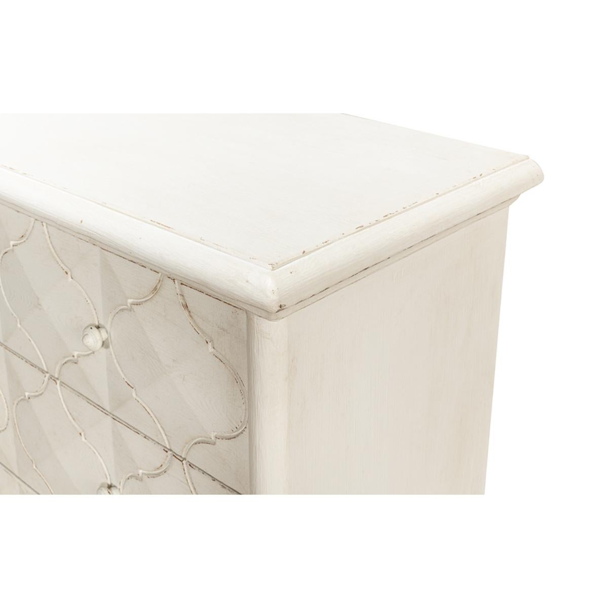 Moroccan Antique White Chest of Drawers For Sale 2