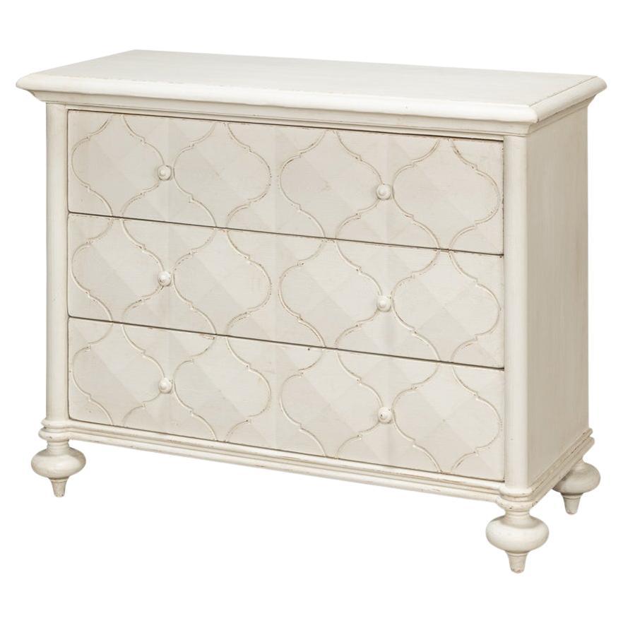 Moroccan Antique White Chest of Drawers For Sale