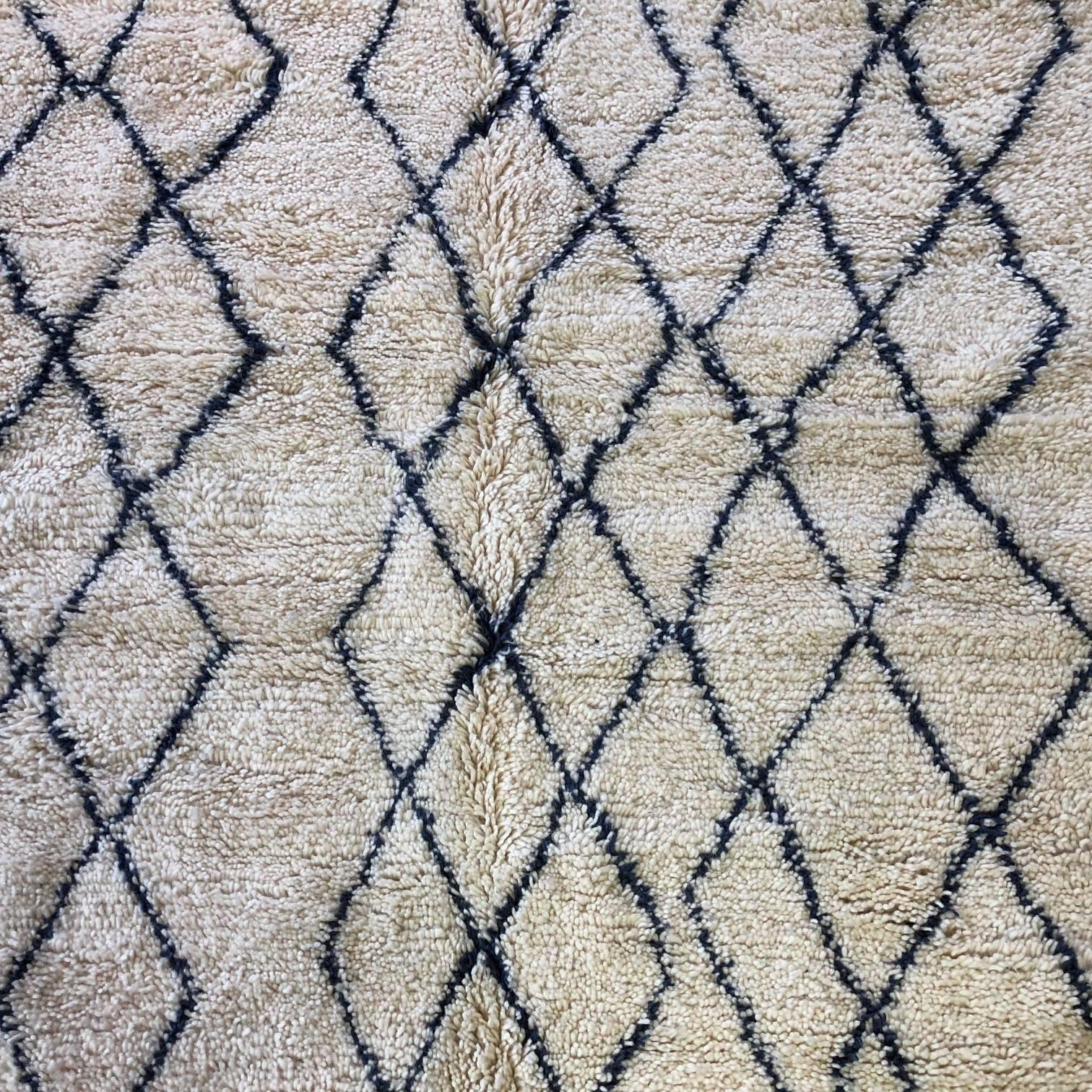 Hand-Knotted Moroccan Azilal Berber Rug For Sale