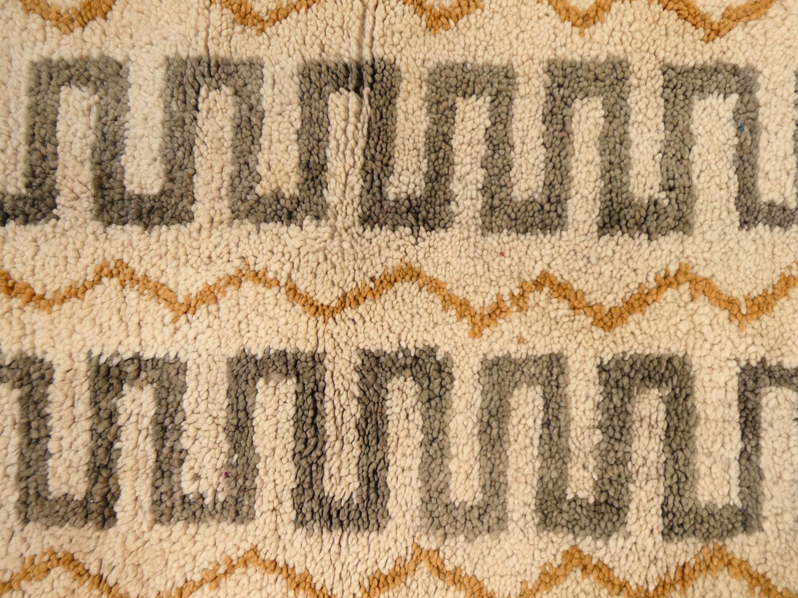 Late 20th Century Moroccan Azilal Greek Key Runner 2'9 x 6'10 For Sale
