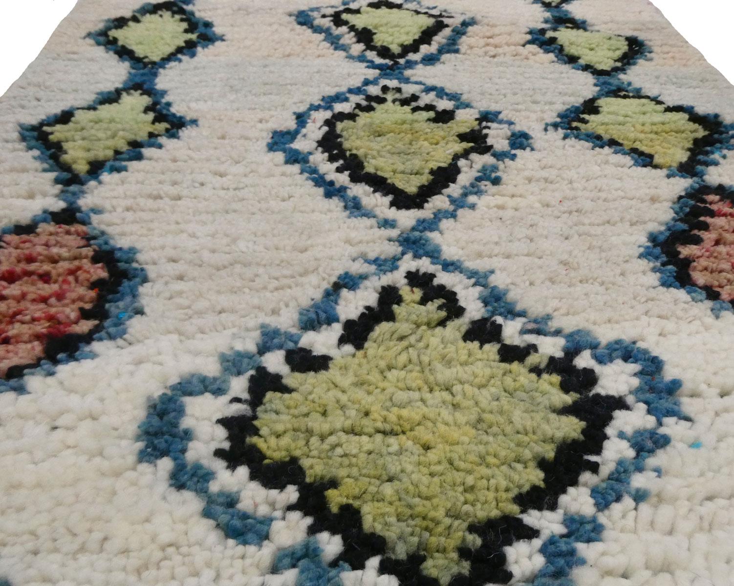 Moroccan Azilal Wool Runner  2’7 x 10’1 For Sale 2