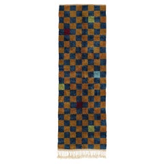 Moroccan Beni Mrirt Checkered Pattern runner 2.5’x8', Custom-made