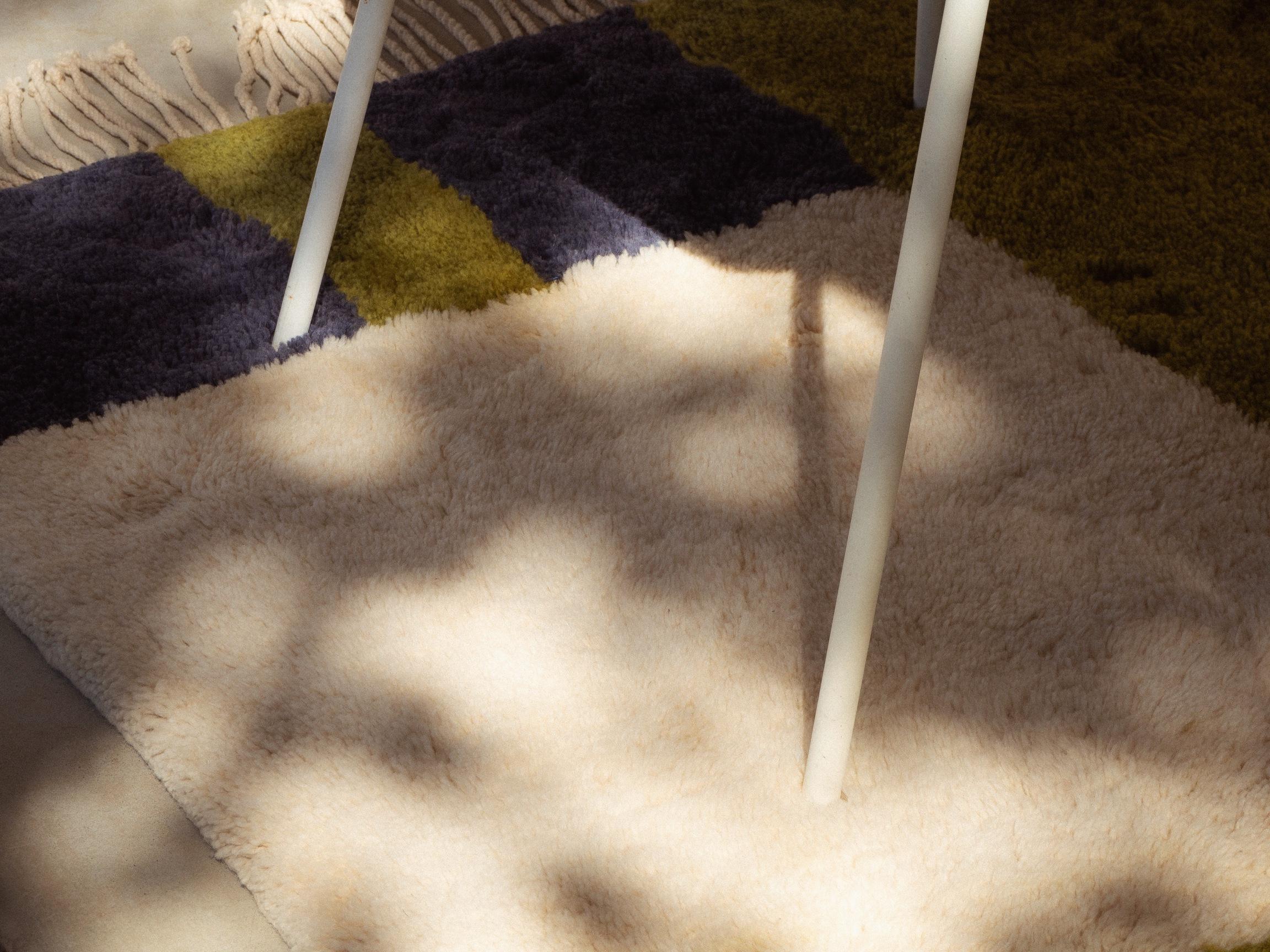 Alfombra marroquí Beni Mrirt 10'x14', alfombra de diseño geométrico con cuadrados, hecha a medida en venta 4