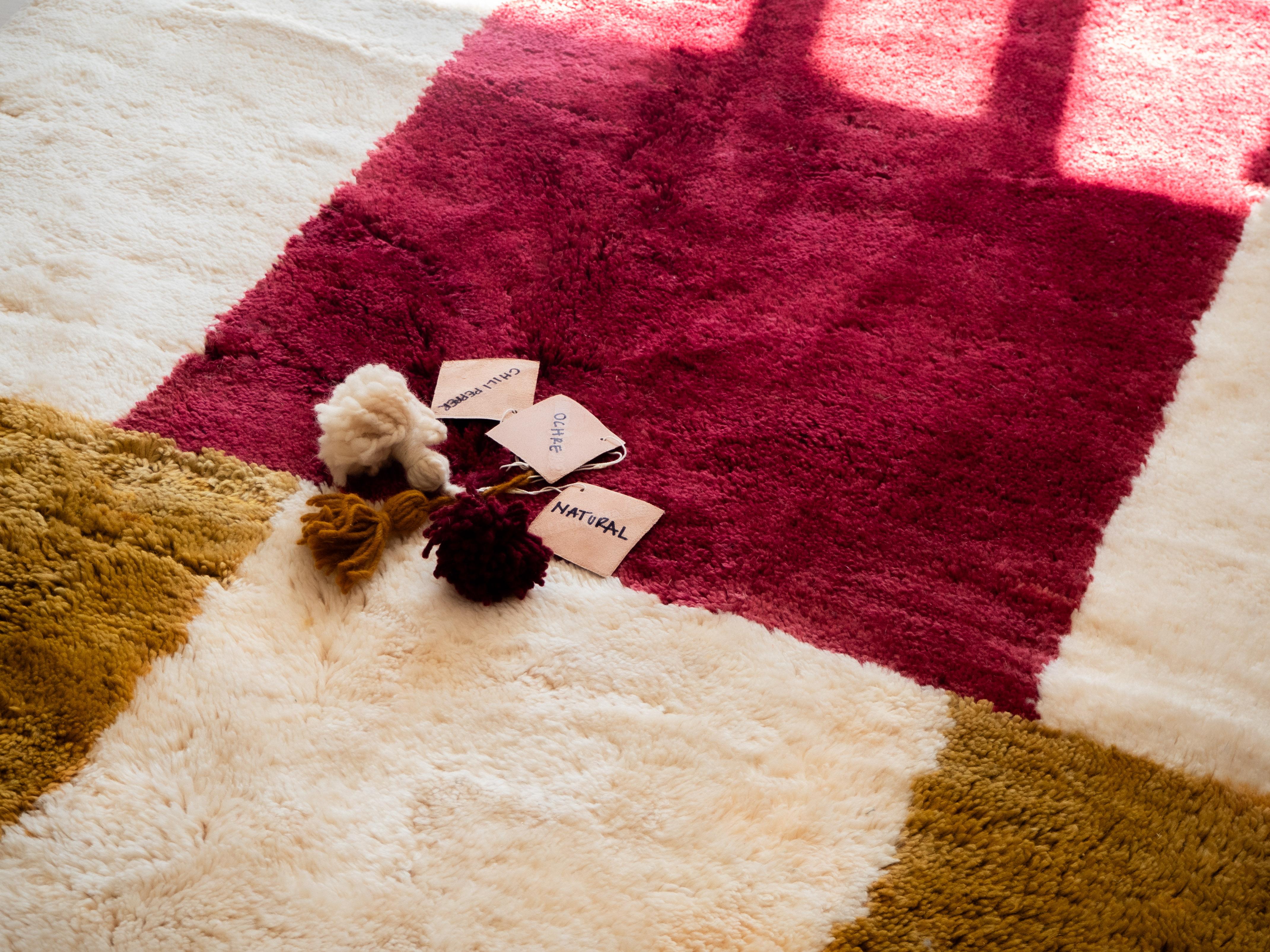 Alfombra marroquí Beni Mrirt 10'x14', Alfombra moderna de diseño geométrico, hecha a medida en Nuevo estado para la venta en Marrakech, MA
