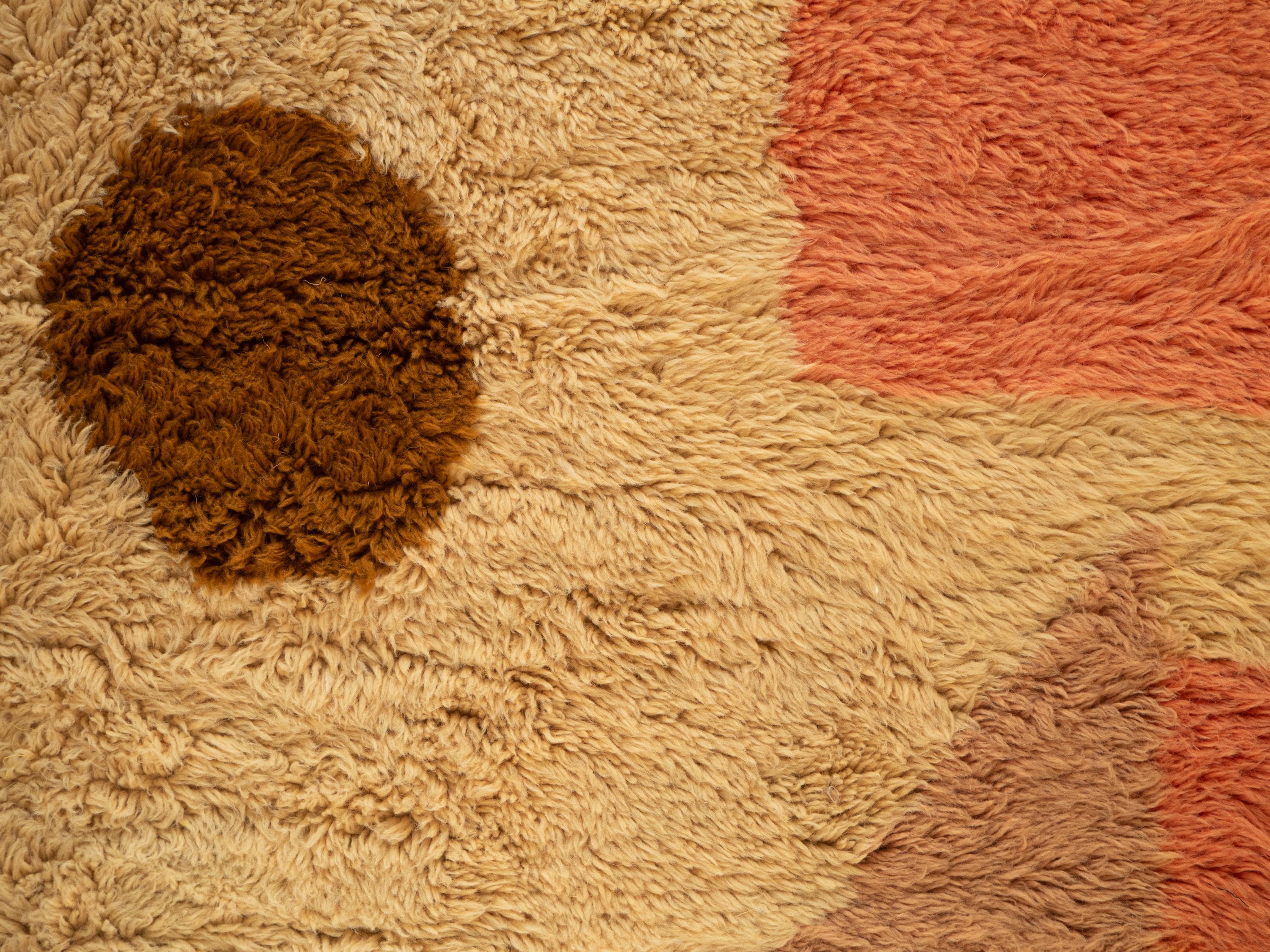 Fait main Tapis marocain Beni Mrirt 6'x9', tapis berbère coloré Art Déco fait sur mesure en vente