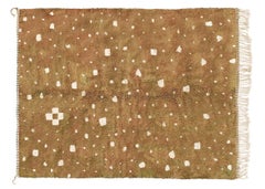 Marokkanischer Beni Mrirt-Teppich 8'x10', Punktmuster Biege Farbe Berberteppich, maßgefertigt