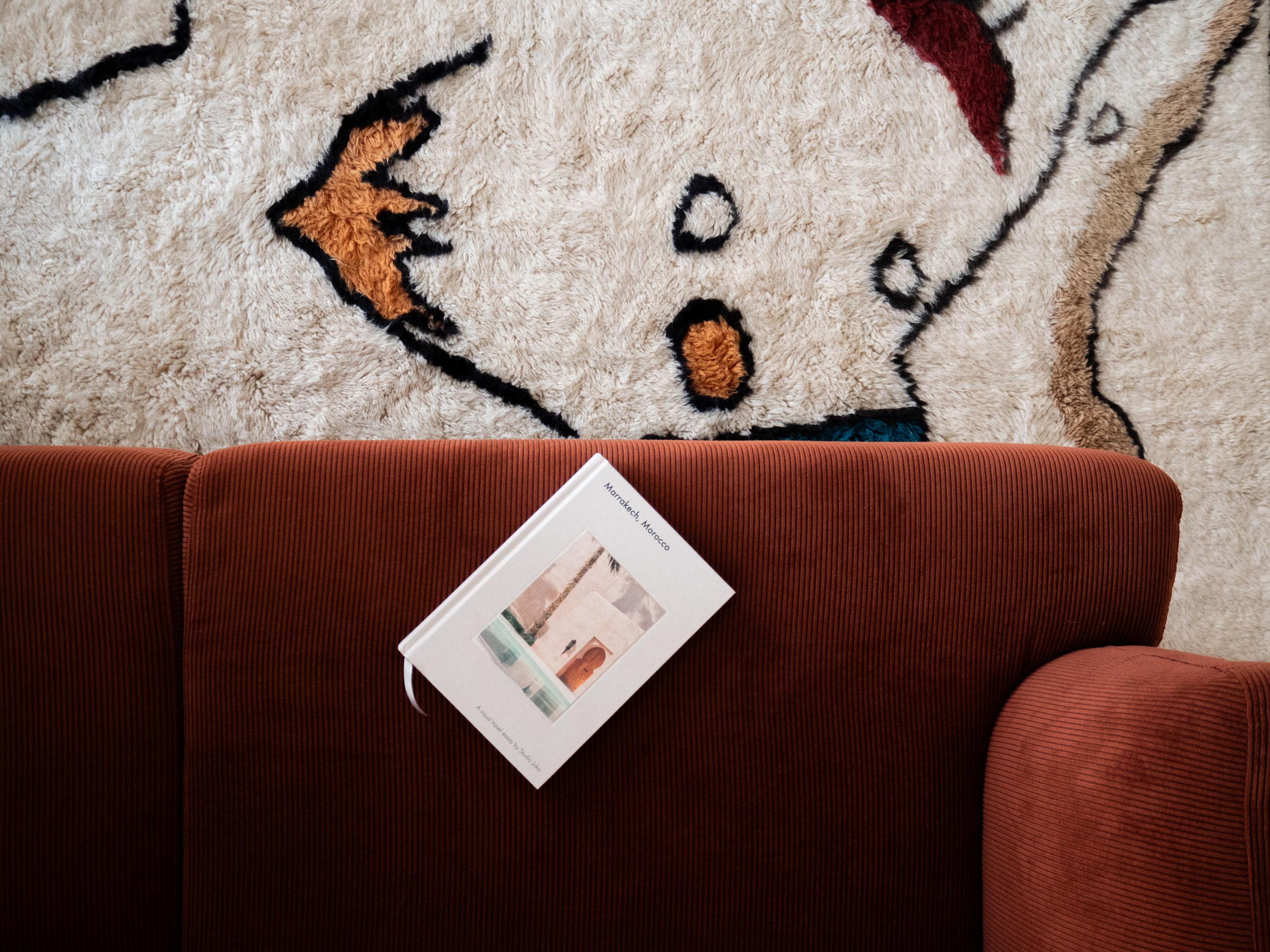 Tribal Tapis marocain Beni Mrirt 8'x10', motif d'inspiration Kandinsky, fait sur mesure en vente