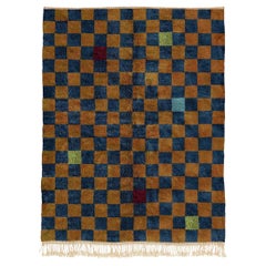 Moroccan Checkered Pattern rug 8'x10', Modern Mrirt rug, Custom-made