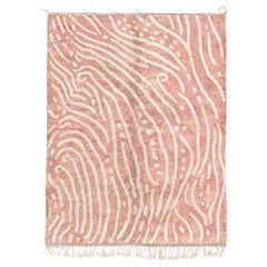 Marokkanischer Beni Mrirt Teppich 9'x12', Modern Dusty Pink Color Teppich, Custom-made