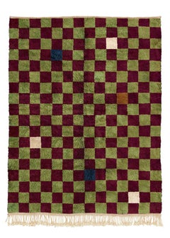 Moroccan Checkered Pattern rug, Modern Mrirt rug, Custom-made