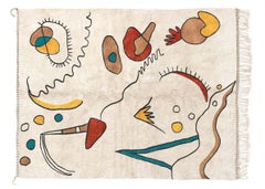 Moroccan Beni Mrirt rug 3'x5', Kandinsky Inspired Pattern rug, Custom-made