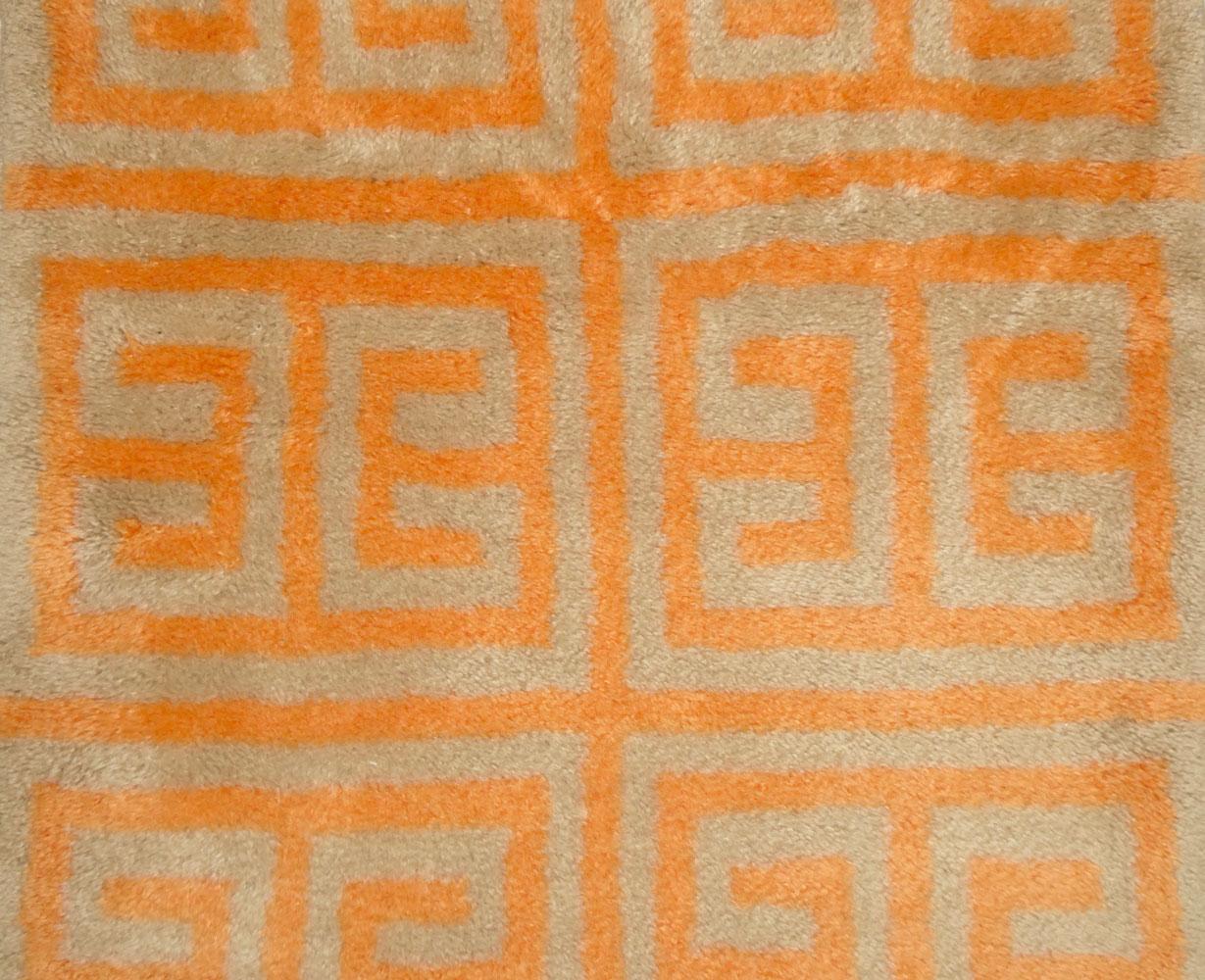 Noué à la main Tapis abstrait en laine marocaine Beni Mrirt 2''5