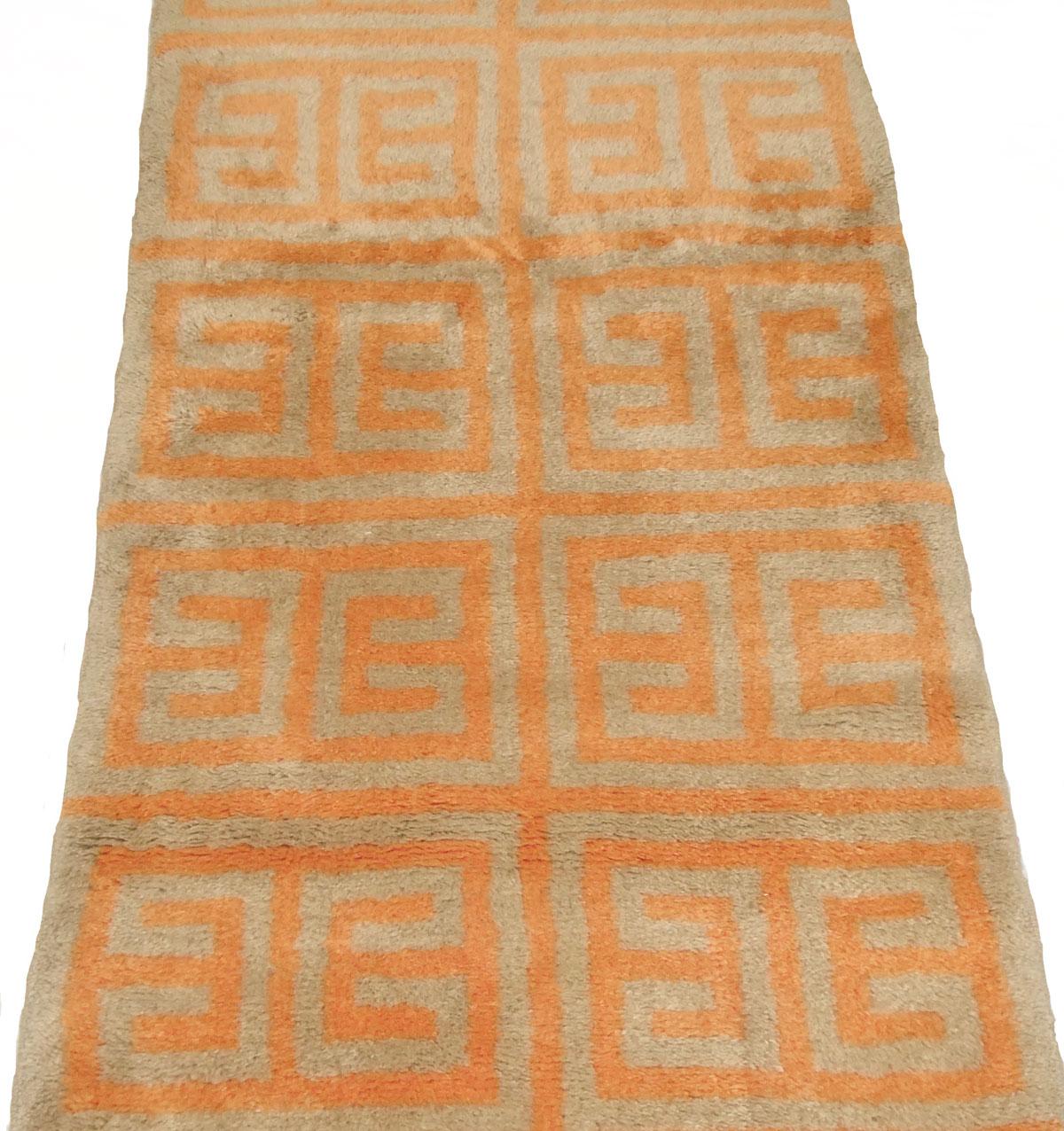 Tapis abstrait en laine marocaine Beni Mrirt 2''5