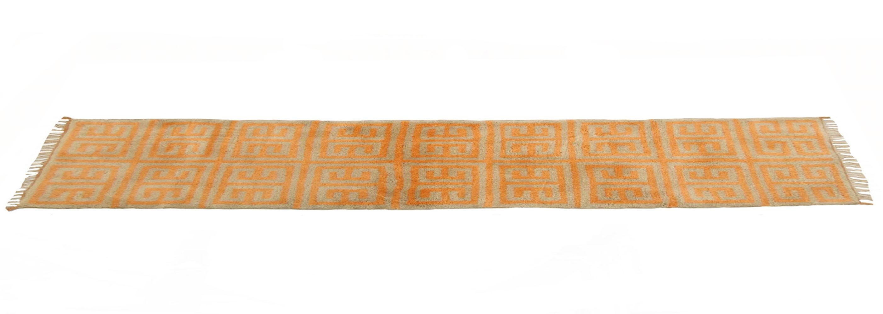 XXIe siècle et contemporain Tapis abstrait en laine marocaine Beni Mrirt 2''5