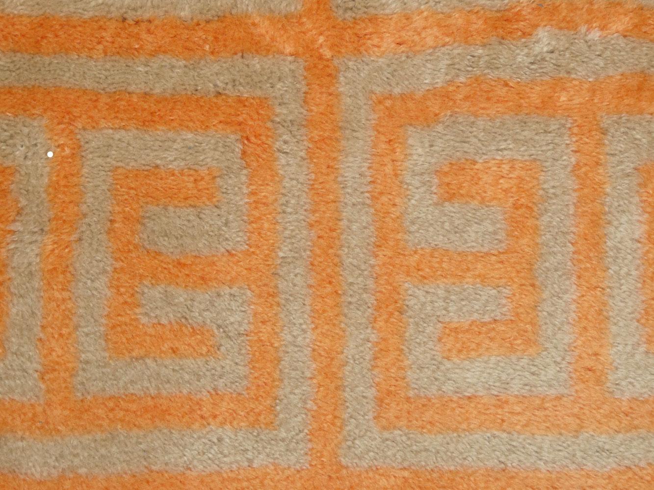 Laine Tapis abstrait en laine marocaine Beni Mrirt 2''5