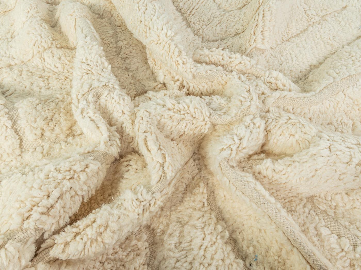 Marokkanischer Beni Ourain Teppich aus 100 % Wolle und Berber, handgewebt im Angebot 1