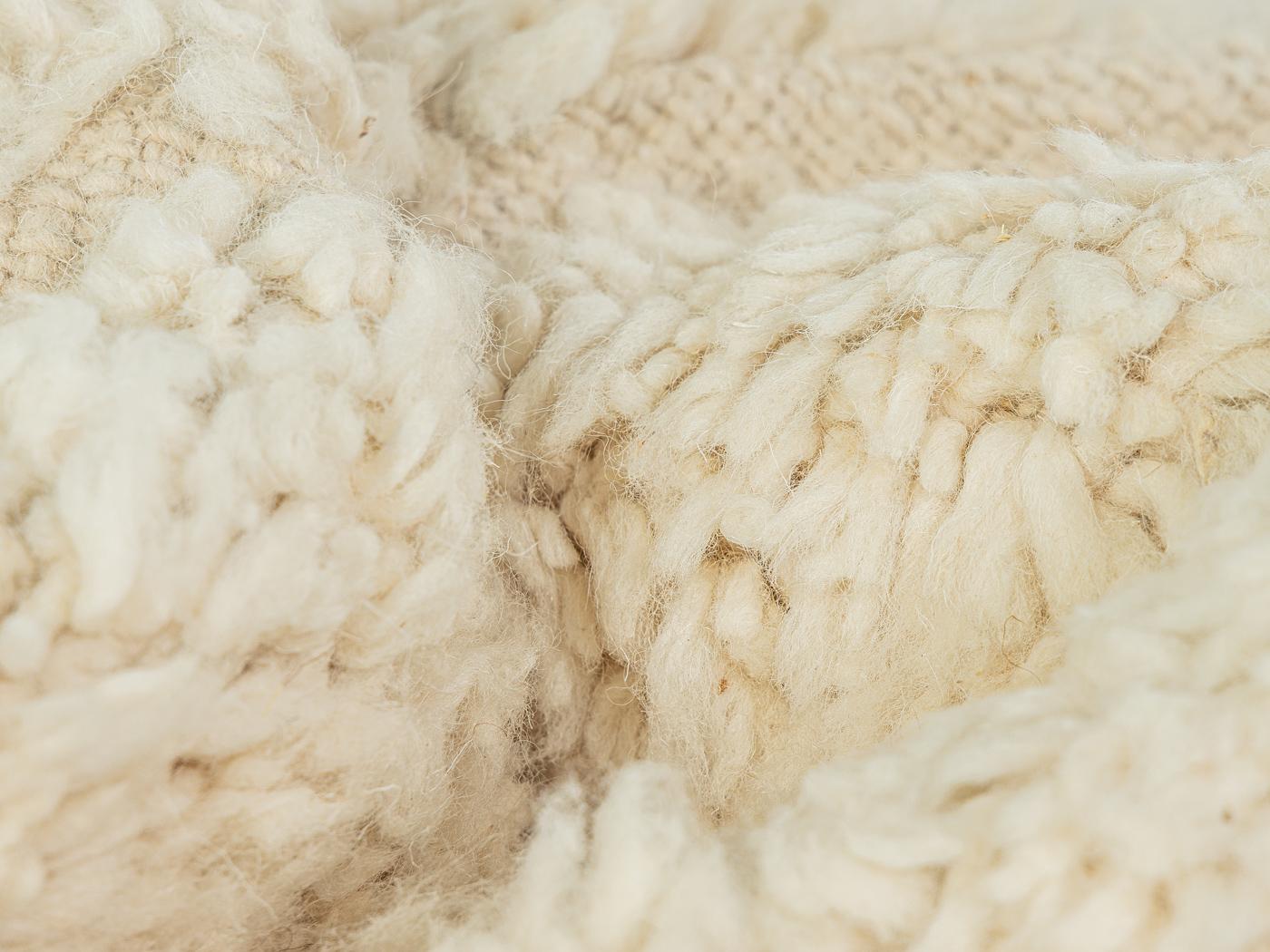 Marokkanischer Beni Ourain Teppich aus 100 % Wolle und Berber, handgewebt im Angebot 2