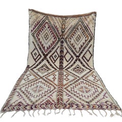 Moroccan Beni Ourain Rug Vintage