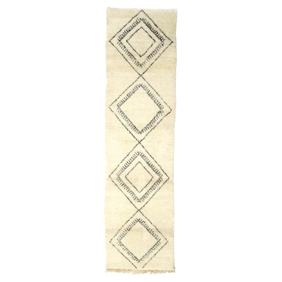 Moroccan Beni Ourain Runner 2'9 x 10'7