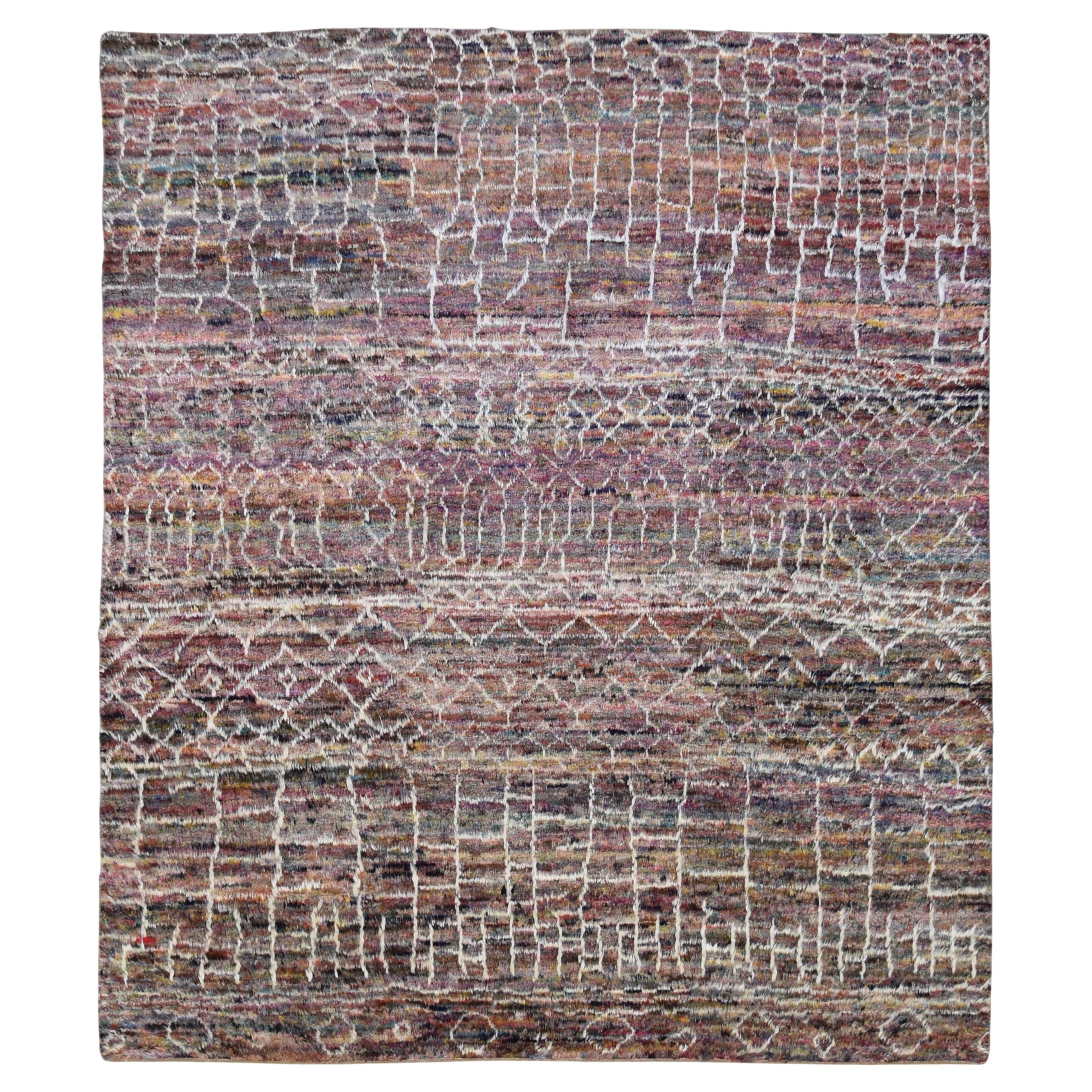 Tapis marocain Beni ourain multicolore 8'1''x9'6''