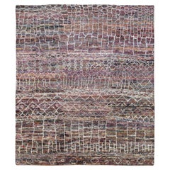Moroccan Beni ourain Style Multi-Colored Wool Rug 8'1''x9'6''